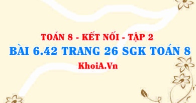 Bài 6.42 trang 26 Toán 8 Kết nối tri thức Tập 2